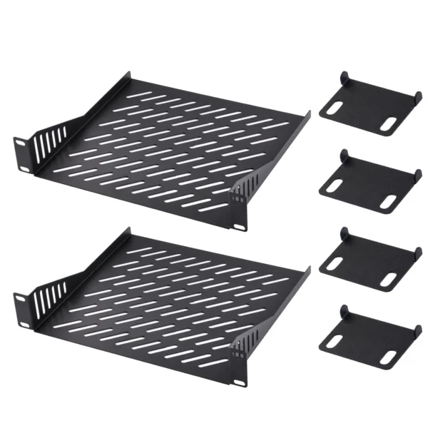 10 inch 0.5U Rack Shelf - Vented Server Rack Tray